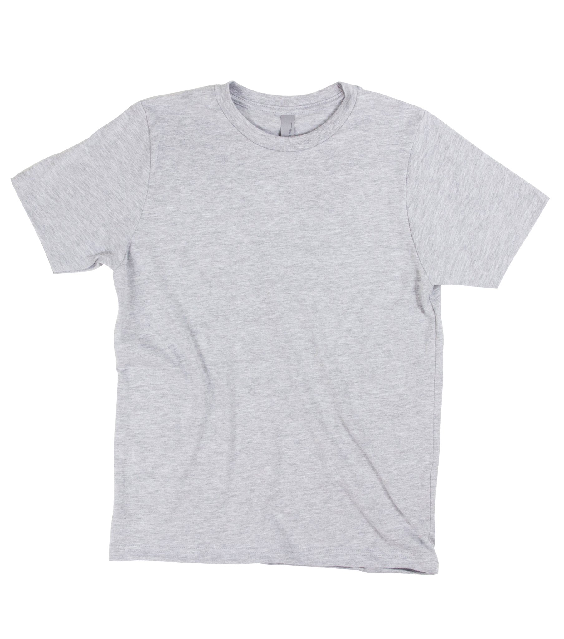 plain gray t shirt front and back